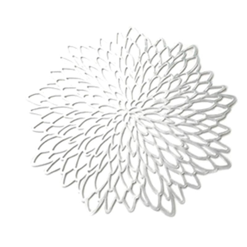 6Pcs Coaster Table Mats Pads PVC Hollowed-Out Table
