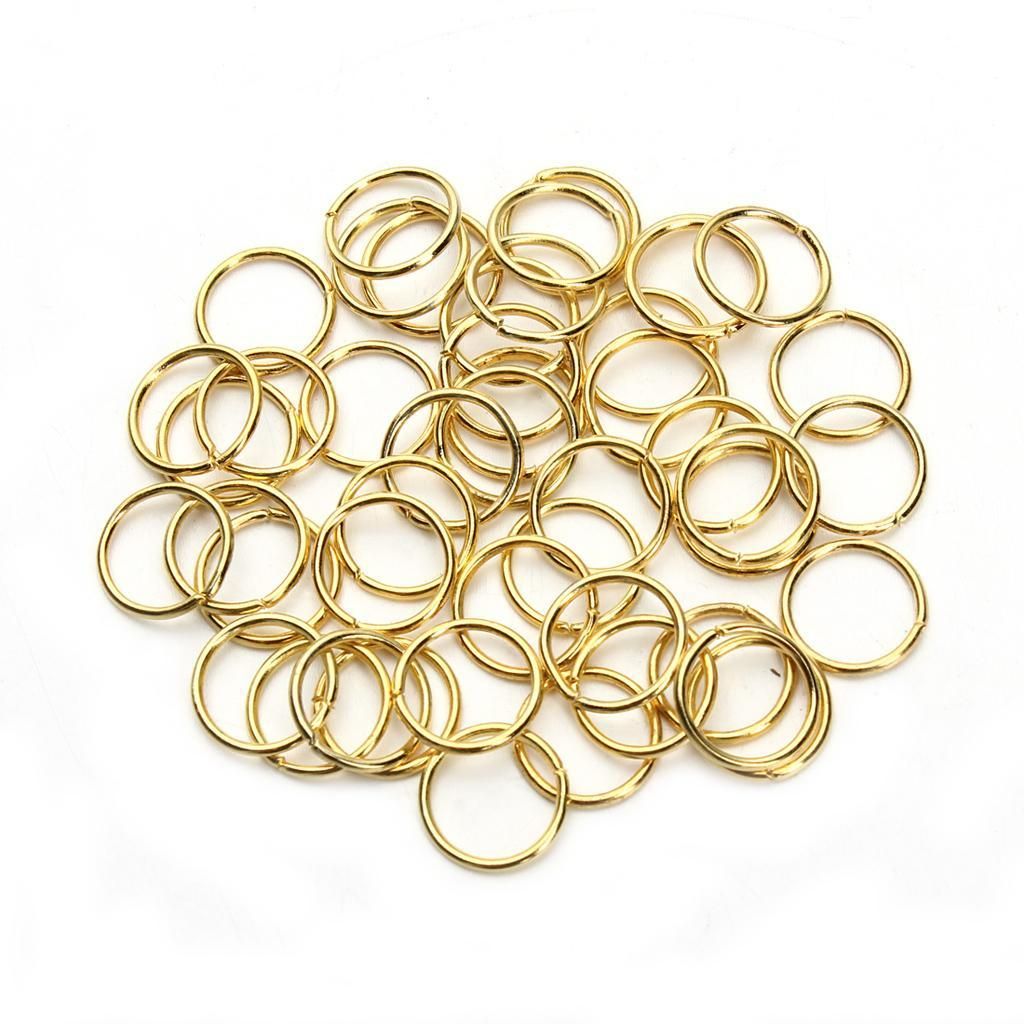 1 Box 1450PCS En Assorted Sizes (3mm 4mm 5mm 6mm 7mm 8mm 10mm) Gold