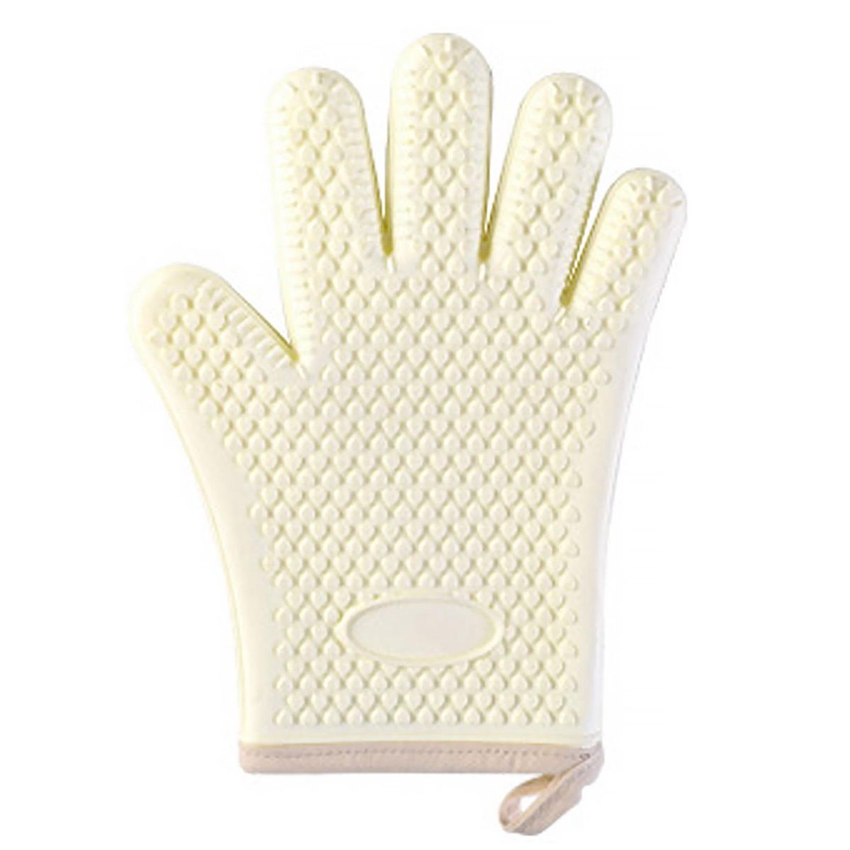 1Pc Oven Mitt Baking Insulation Oven Glove Cooking Tool Beige