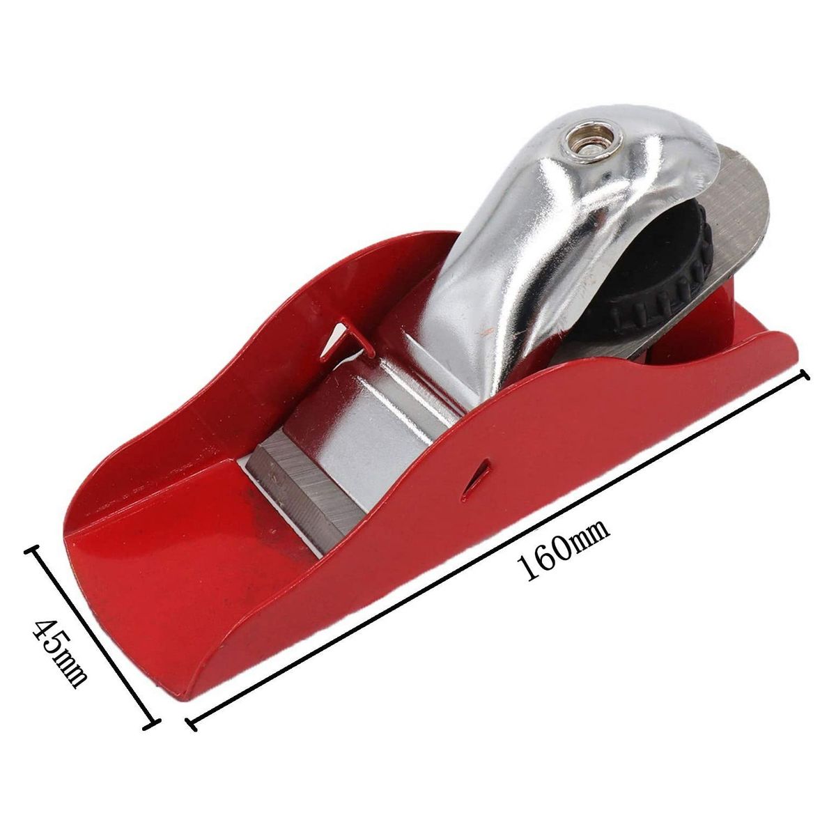 2 Pcs Mini Hand Planer 6.3 Inch Red Adjustable
