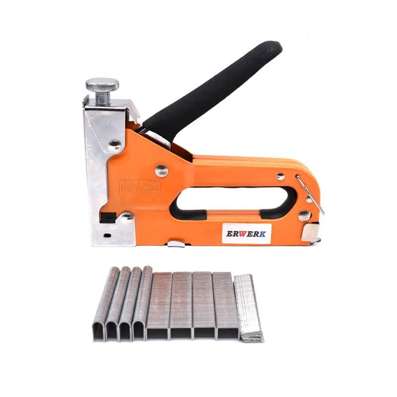 3 In 1 Manual Nail Stapler With 600pcs Nails For Furniture Upy Furniture Staple Household Hand Tool