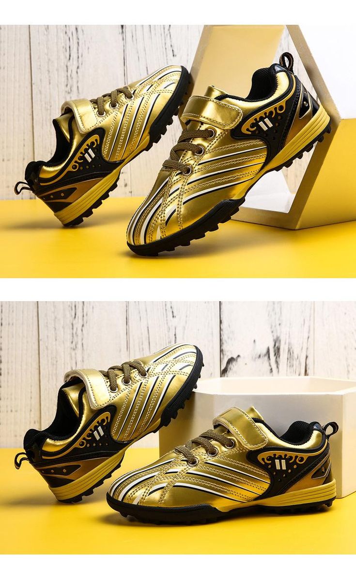 Soccer Boots Children's Training Studded Soccer Boots Gold