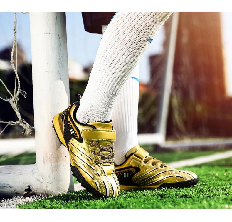 Soccer Boots Children's Training Studded Soccer Boots Gold