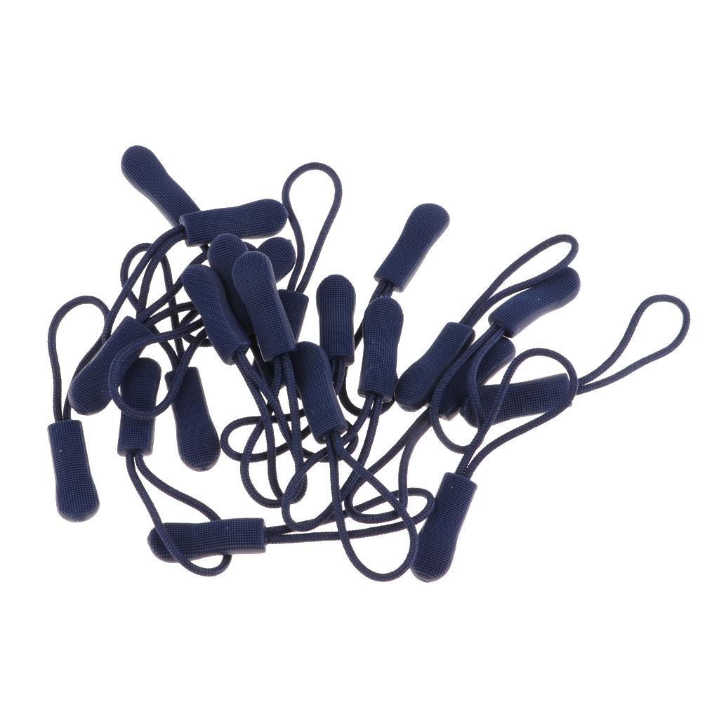 20pcs Zipper Tag Pulls Sturdy Nylon Cord Zipper