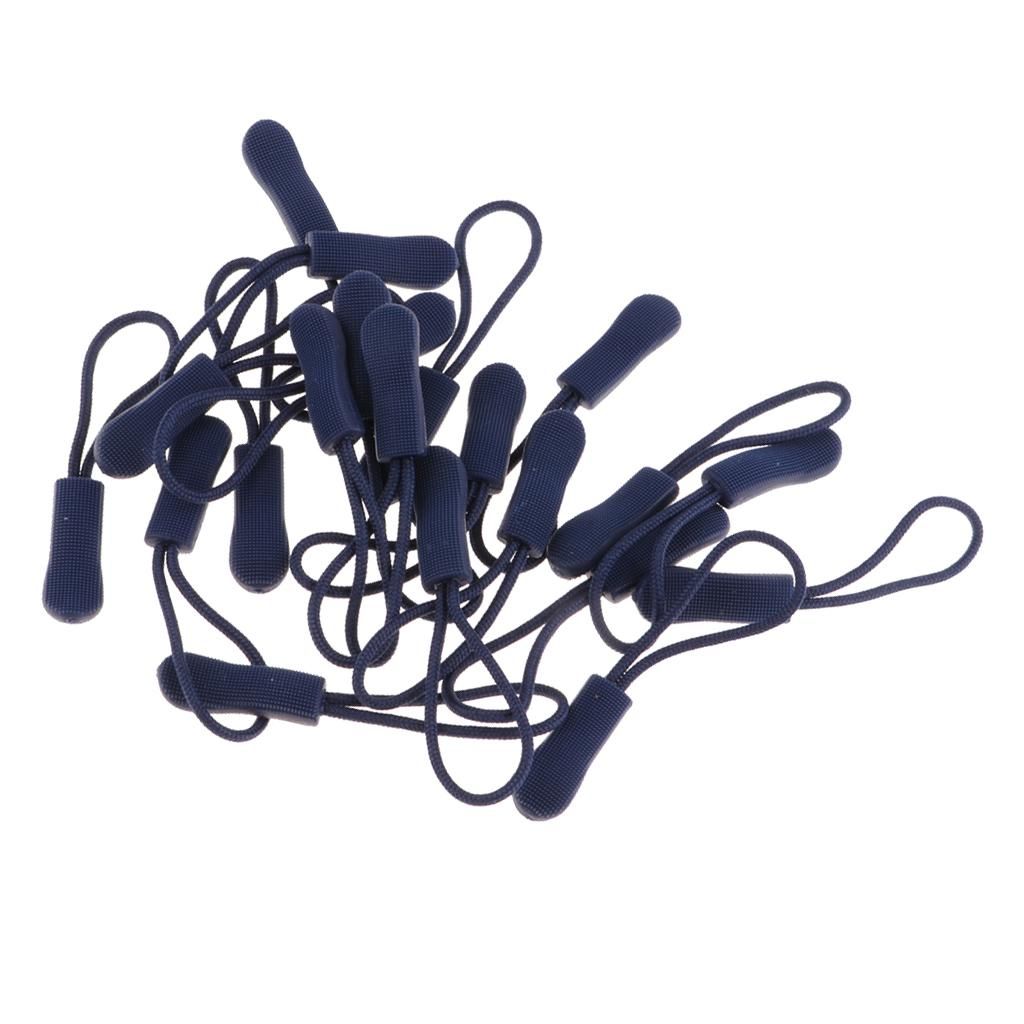 20pcs Zipper Tag Pulls Sturdy Nylon Cord Zipper