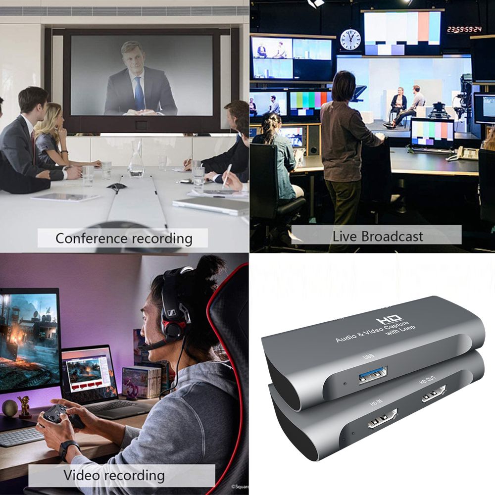 HD Audio Video Capture With 4K Input Full HD 1080P Loop Out