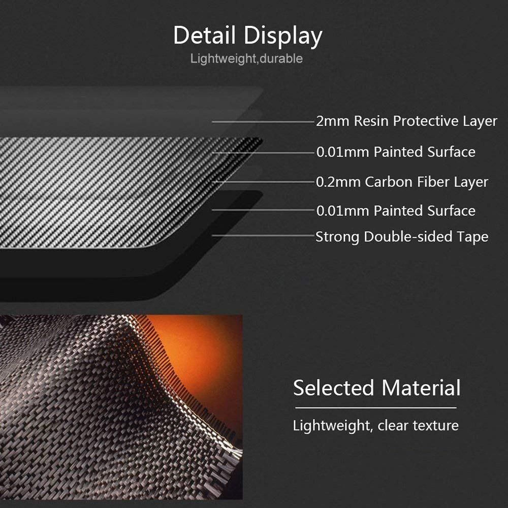 Carbon Fiber Headlight Switch Buttons Decorative Frame Cover Trim Dashboard Interior Molding Sticker for BMW F30 F31 F32 F33 F34 (2012-2020)