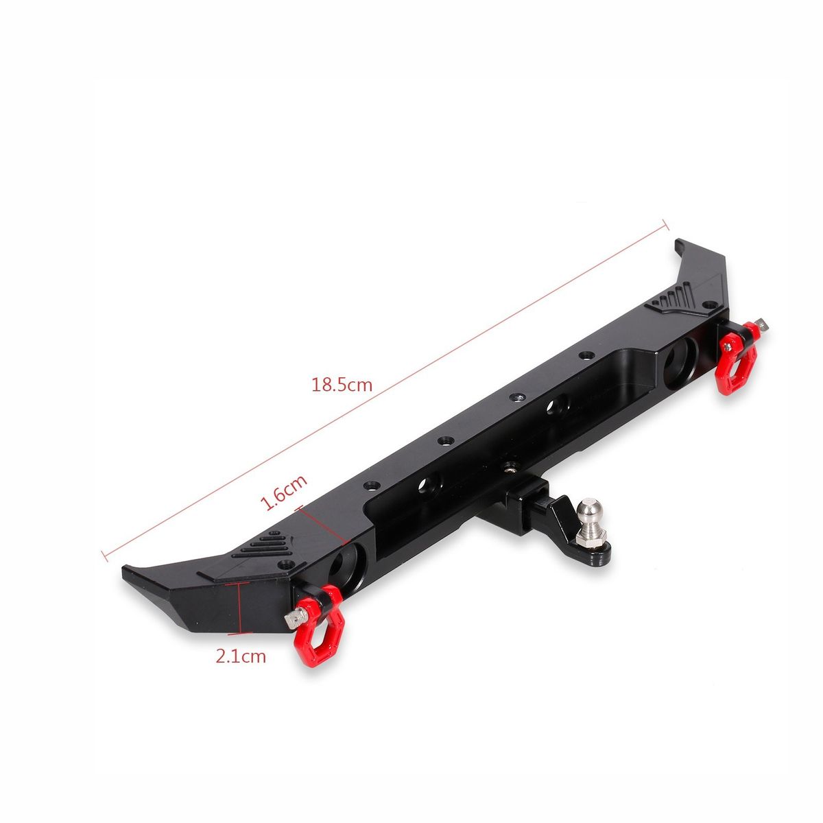 1/10 RC Crawler Car Metal Rear Bumper With D-rings Tow Hitch