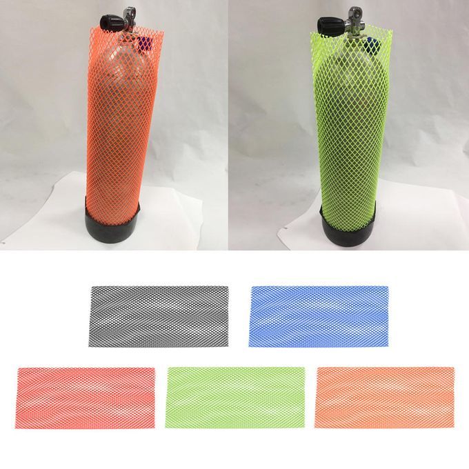 Snorkel Dive Tank Mesh Cover Scuba Diving Cycling Net Cover PVC Black
