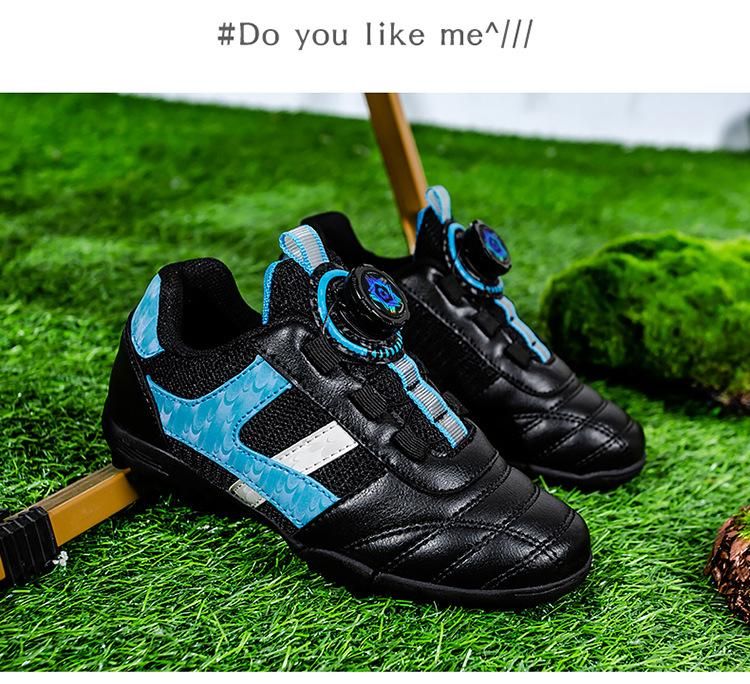 Soccer Shoes Children's Breathable Training Soccer Shoes Black