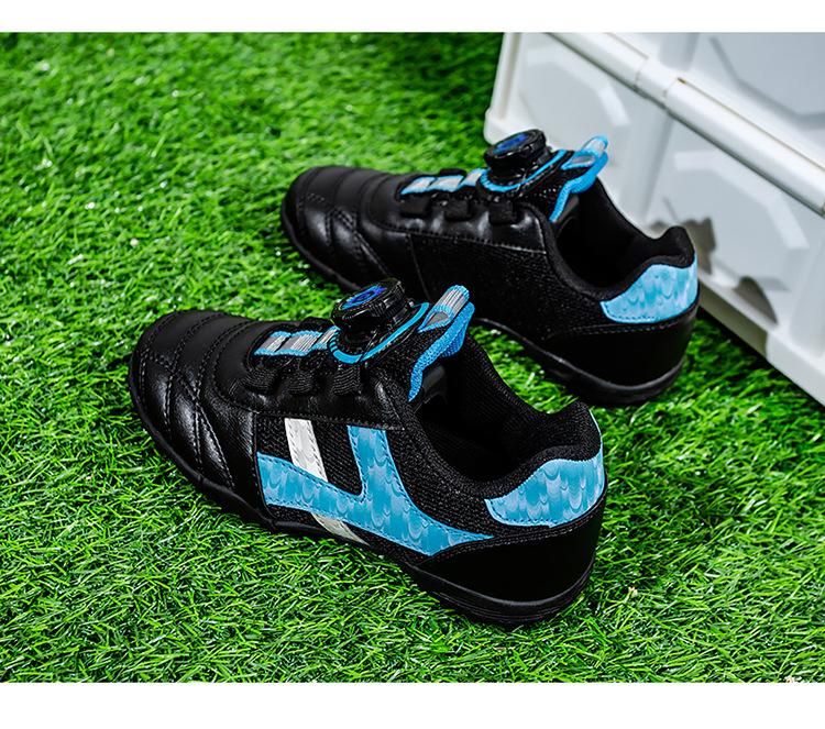 Soccer Shoes Children's Breathable Training Soccer Shoes Black