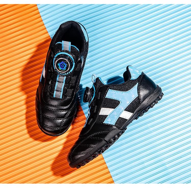 Soccer Shoes Children's Breathable Training Soccer Shoes Black