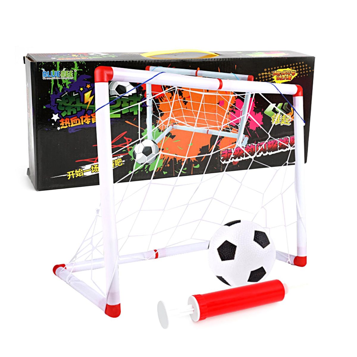 1 Set Mini Soccer Toy Childrens Football Goal Foldable Kids Target Net