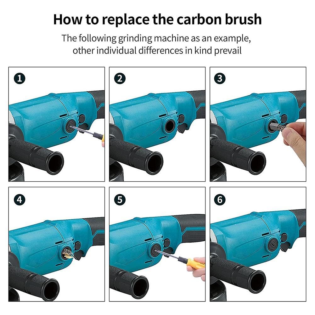 20Pcs 12x8x5mm Carbon Brushes with Spring Wires Motor Electric Carbon Brushes Repment Tools for Electric Motors