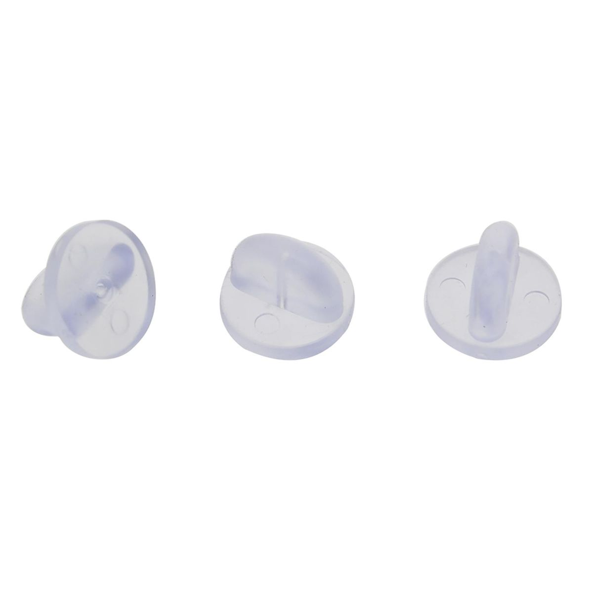 200Pcs Silicone Pin Backs Butterfly Clutch For Enamel Pins Clear