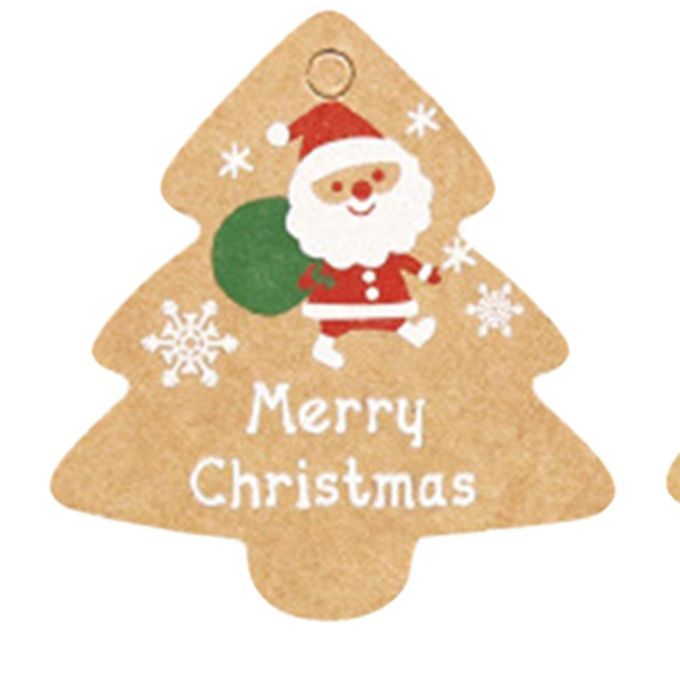 Christmas Labels Stickers Party Ornament Xmas Tree Shaped Gift 196 PCS