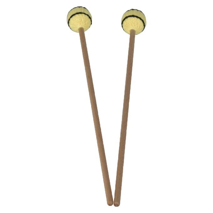 2pcs Marimba Mallets With Beech Handle For Percussion Keyboard