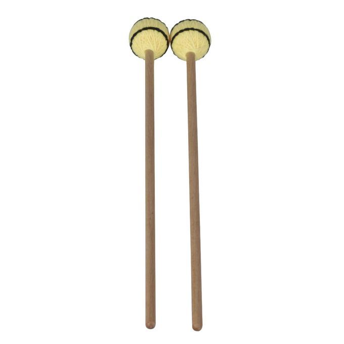 2pcs Marimba Mallets With Beech Handle For Percussion Keyboard