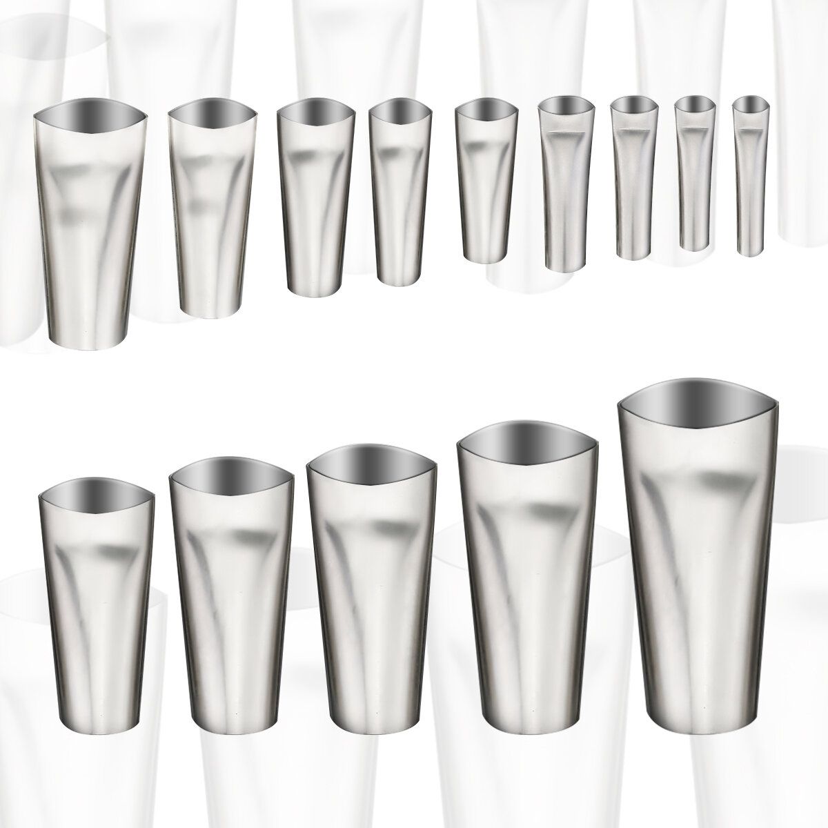 14Pcs Caulking Nozzle Caulk Finisher Tool Scraper Set