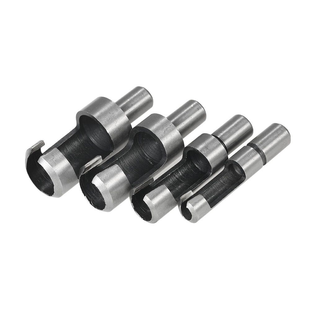4PCS Claw Corkscrew 6/8/10/13mm Carbon Steel Wood Plug Hole