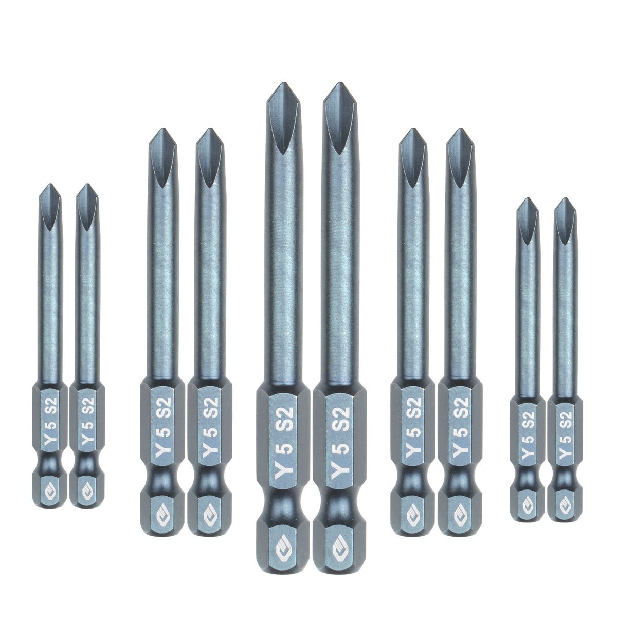 10pcs 1/4 Inch Hex Shank Magnetic Screwdriver Bits Set 65mm