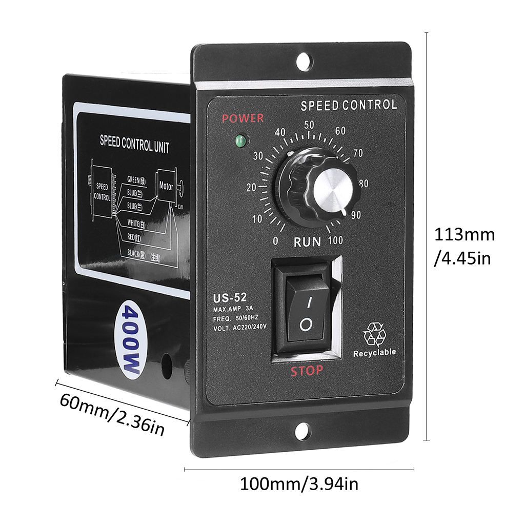 Variable Motor Speed Controller AC220V Pinpoint Regulator Electronics