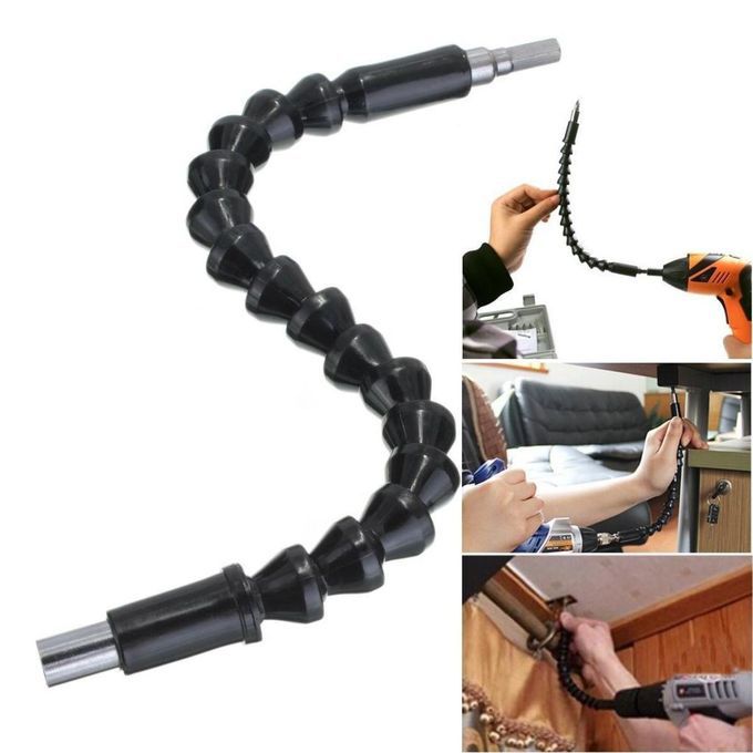 300mm 14  Shank Flexible Shaft Screwdriver Drill Driver Extension