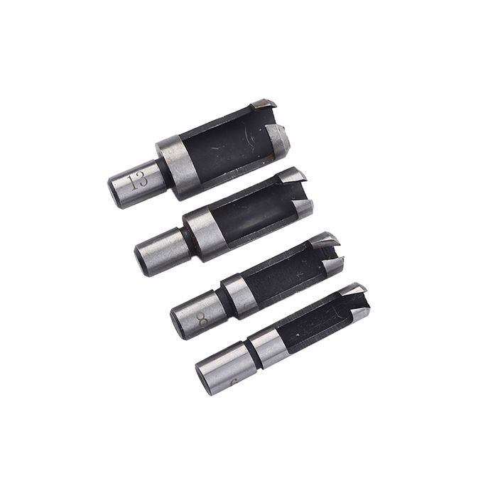 4 Pieces Carbon Steel Round Shank Wood Work Plug   Power