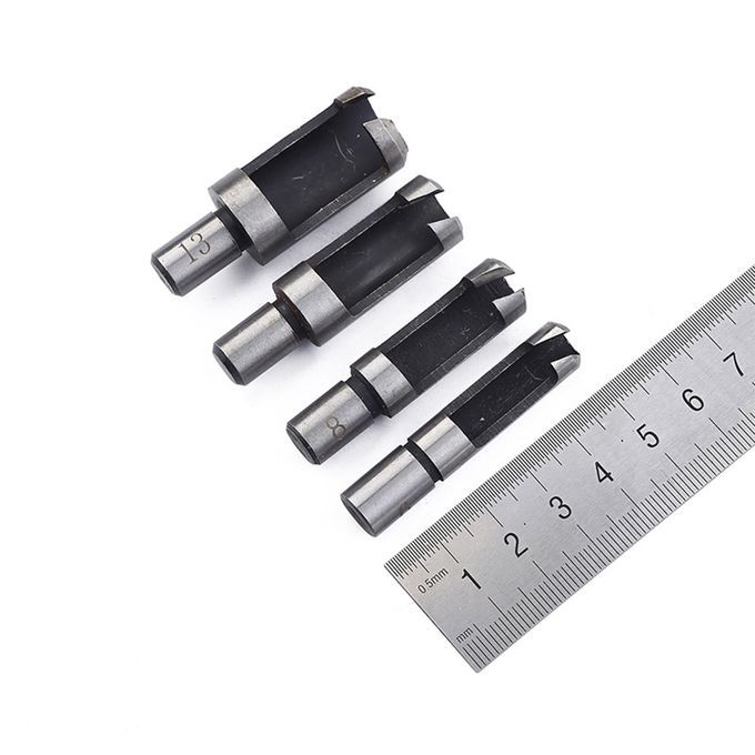 4 Pieces Carbon Steel Round Shank Wood Work Plug   Power