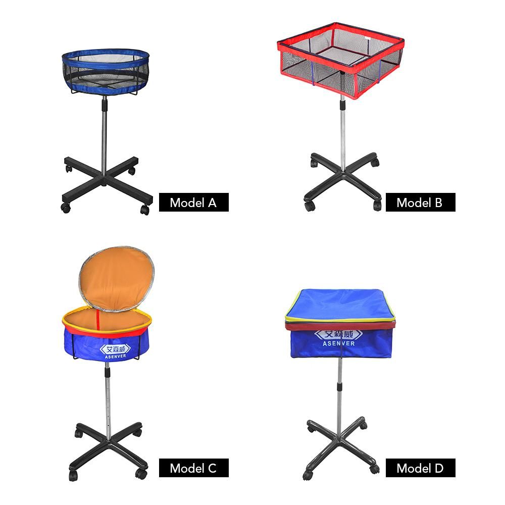 Professional Movable Multi-Ball Storage Stand with Mesh Case Adjustable Pinpong Ball Collector Equipment