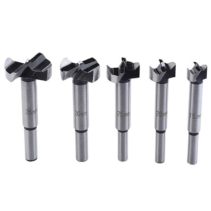 5Pcs HSS 15mm35mm Hinge Drill Bit Wood Hole  Boring Woodworking