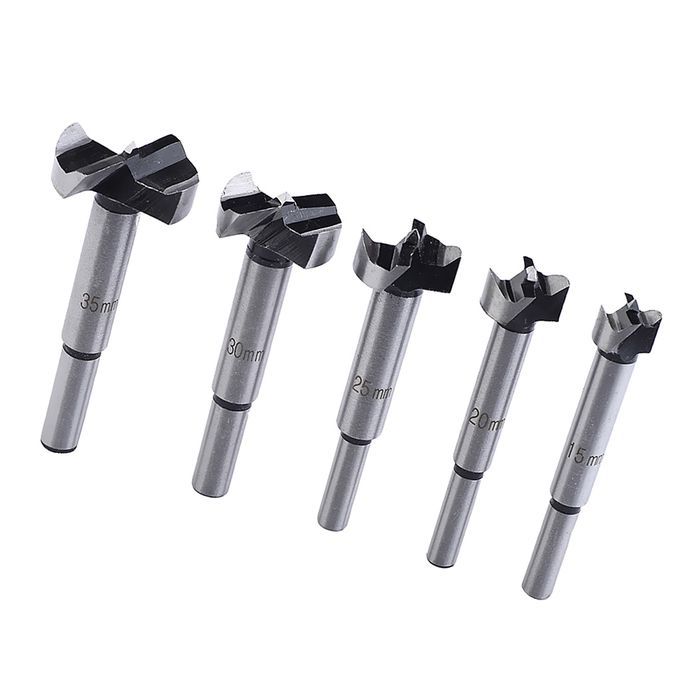 5Pcs HSS 15mm35mm Hinge Drill Bit Wood Hole  Boring Woodworking