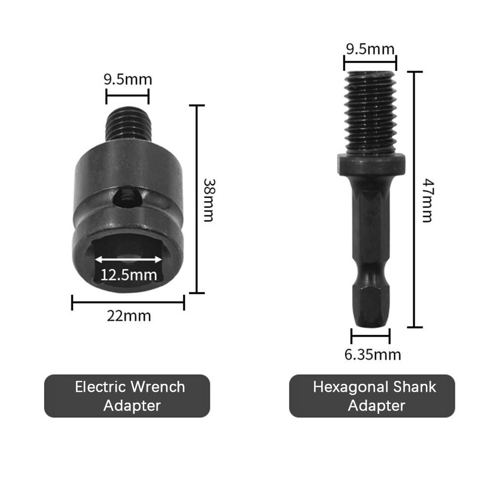 Auger Drill Bit Set 3 Pcs High Carbon Steel Wood Boring Bits Long 4 Flute Cut Drilling Tool Woodworking Wood Hole Cutter Bits with 2 Adapters