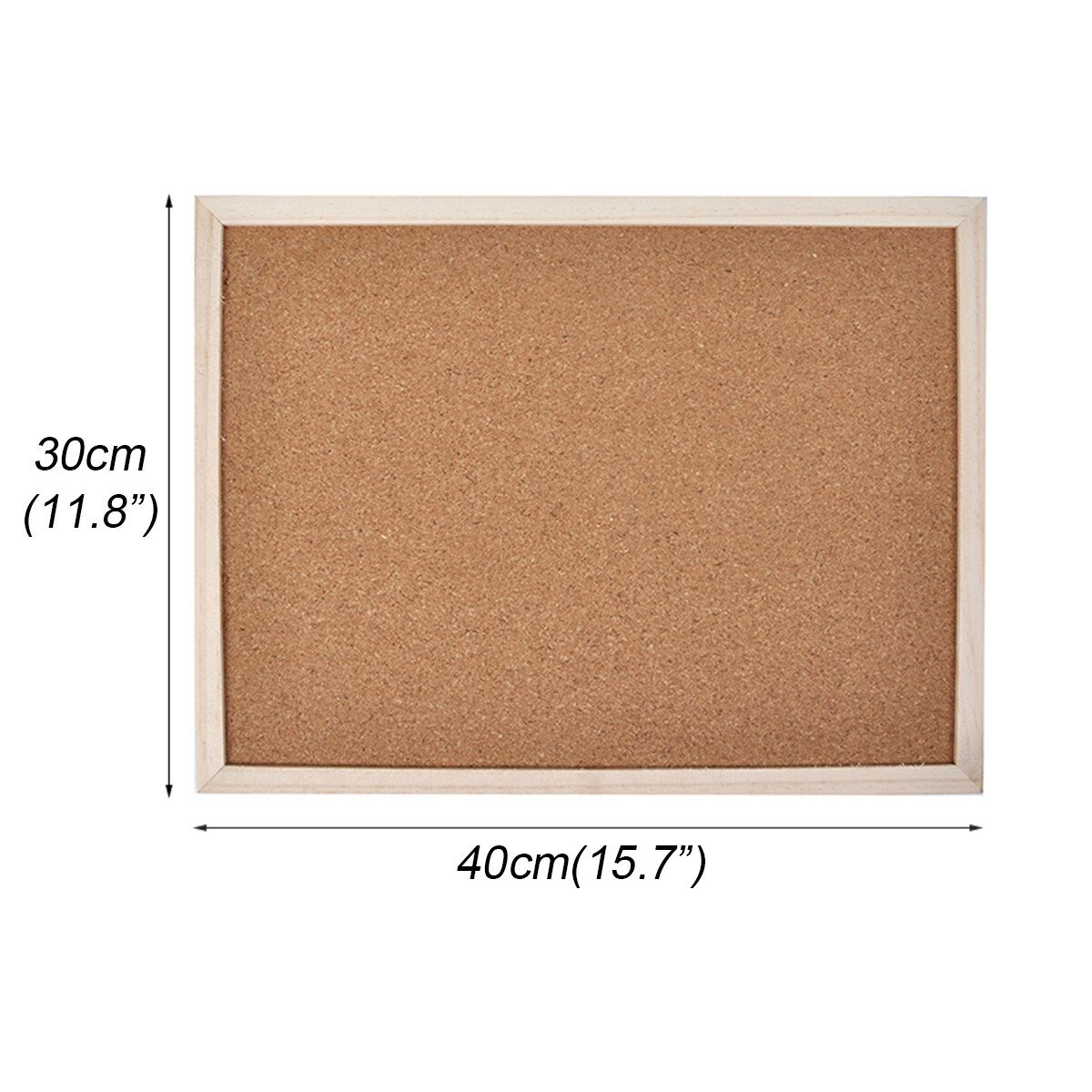 Cork Board Pins Corkboard Pinboard Notice Large Memo Photos Wooden Frame Wall 30x40cm