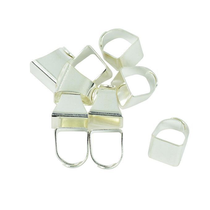 20 Pack Antique Brass Ring Blanks Flat Blank Rings Jewelry Making DIY