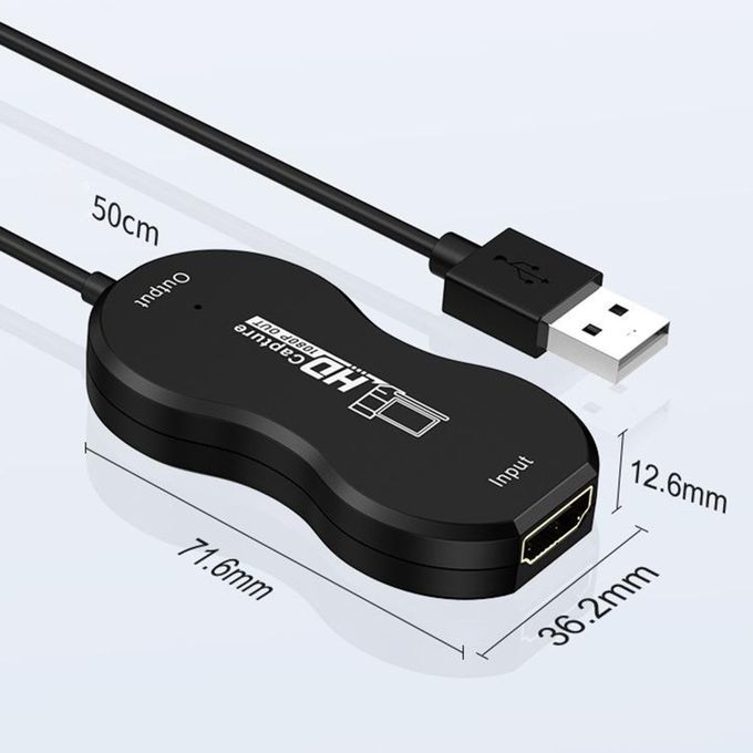 USB 2.0 HD Recording Video Capture Card For Broadcast Live Record Game