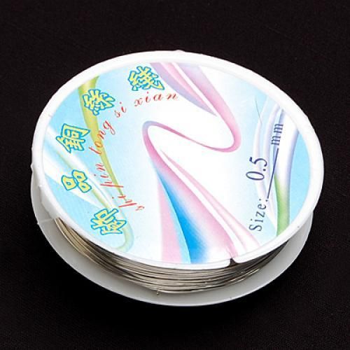 Wire Roll 24ga / 12yd Roll Wire + Cable Roll Wire Silver Copper Wire