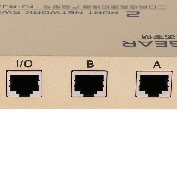 2Ports Button Network Switch Splitter Hub 2-In 1-Out Or 1-In 2-Out