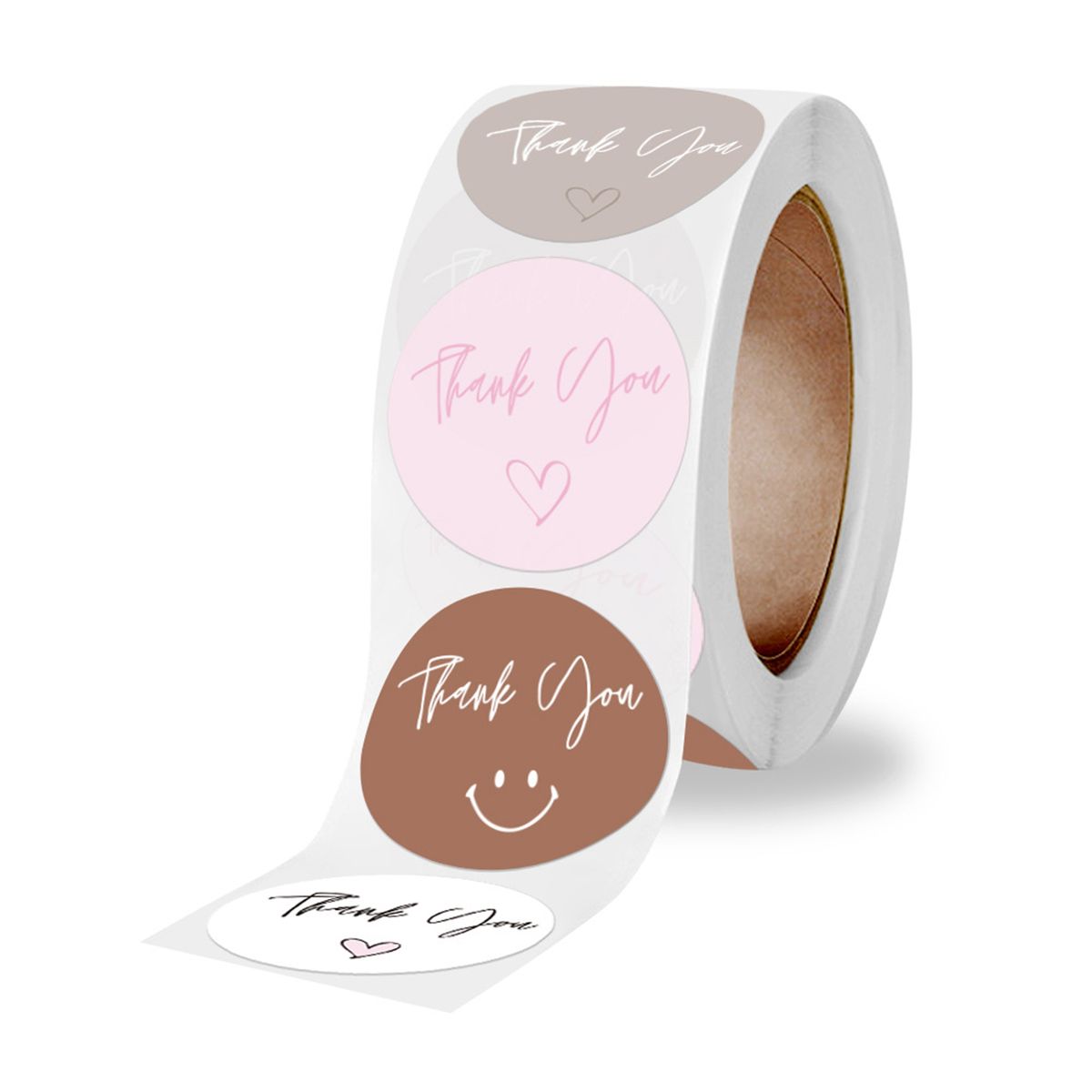1 Inch Thank You Sticker Flowers Floral Decorative Sticker