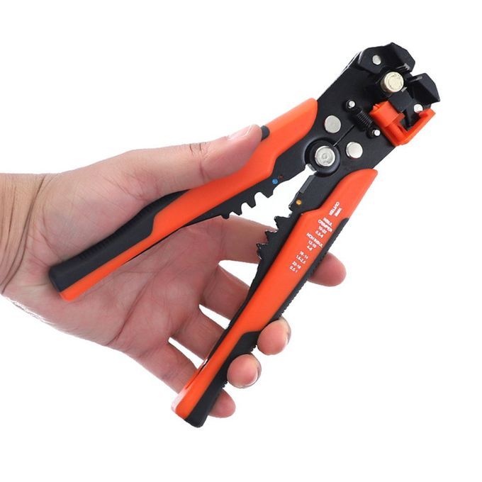 8-in H Ele Tri Ian's Wire Plier Multifun Tional Plier Automati  Wire Stri Er-orange Bla K-210*108mm