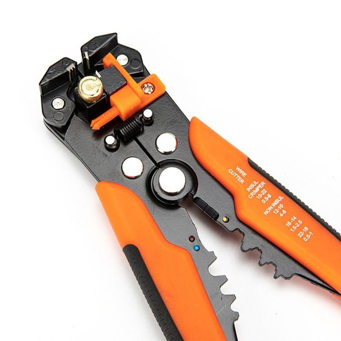 8-in H Ele Tri Ian's Wire Plier Multifun Tional Plier Automati  Wire Stri Er-orange Bla K-210*108mm