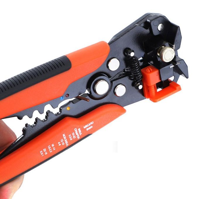 8-in H Ele Tri Ian's Wire Plier Multifun Tional Plier Automati  Wire Stri Er-orange Bla K-210*108mm