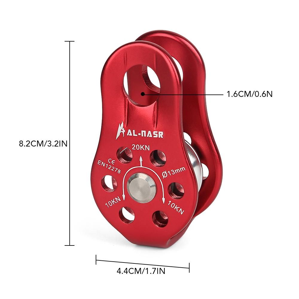 Professional Fixed Pulley Cable Trolley Pulley with Ball Bearing Climbing Caving Aloft Work Rescue