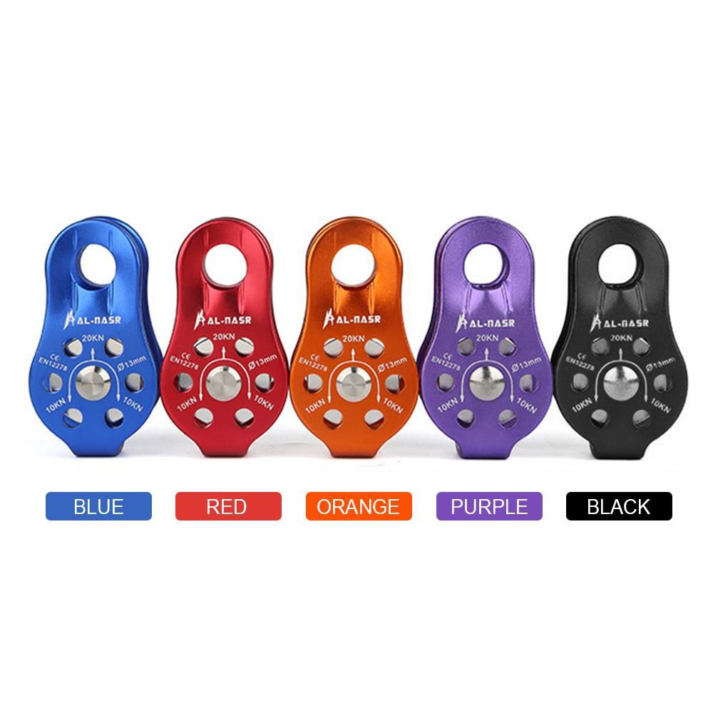Professional Fixed Pulley Cable Trolley Pulley with Ball Bearing Climbing Caving Aloft Work Rescue