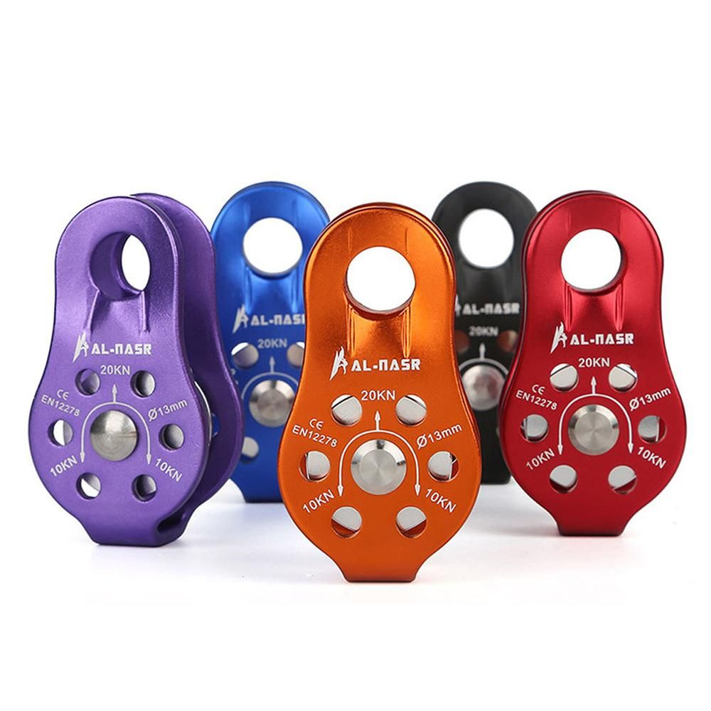 Professional Fixed Pulley Cable Trolley Pulley with Ball Bearing Climbing Caving Aloft Work Rescue