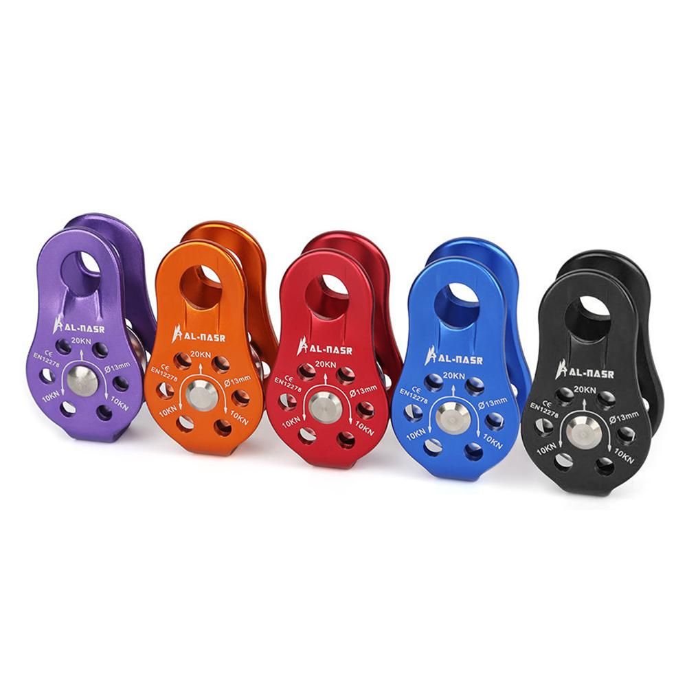 Professional Fixed Pulley Cable Trolley Pulley with Ball Bearing Climbing Caving Aloft Work Rescue