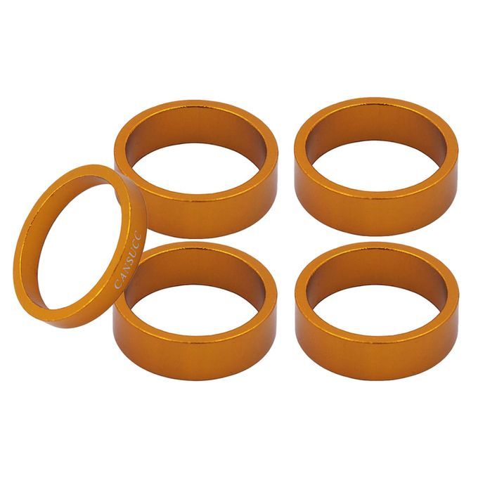 1 Set Bicycle Headset Spacer MTB Bike Headset Washer Front Stem Golden