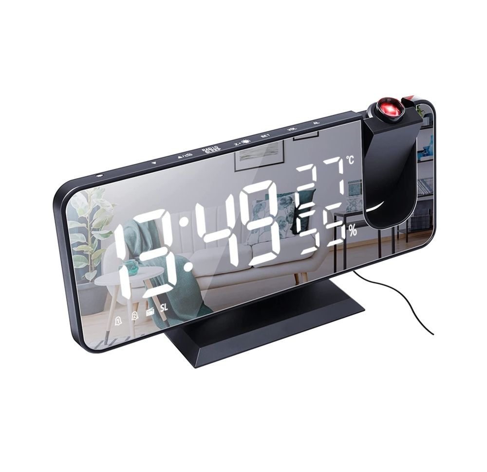 Radio Temperature Display Digital Projection Alarm Clock