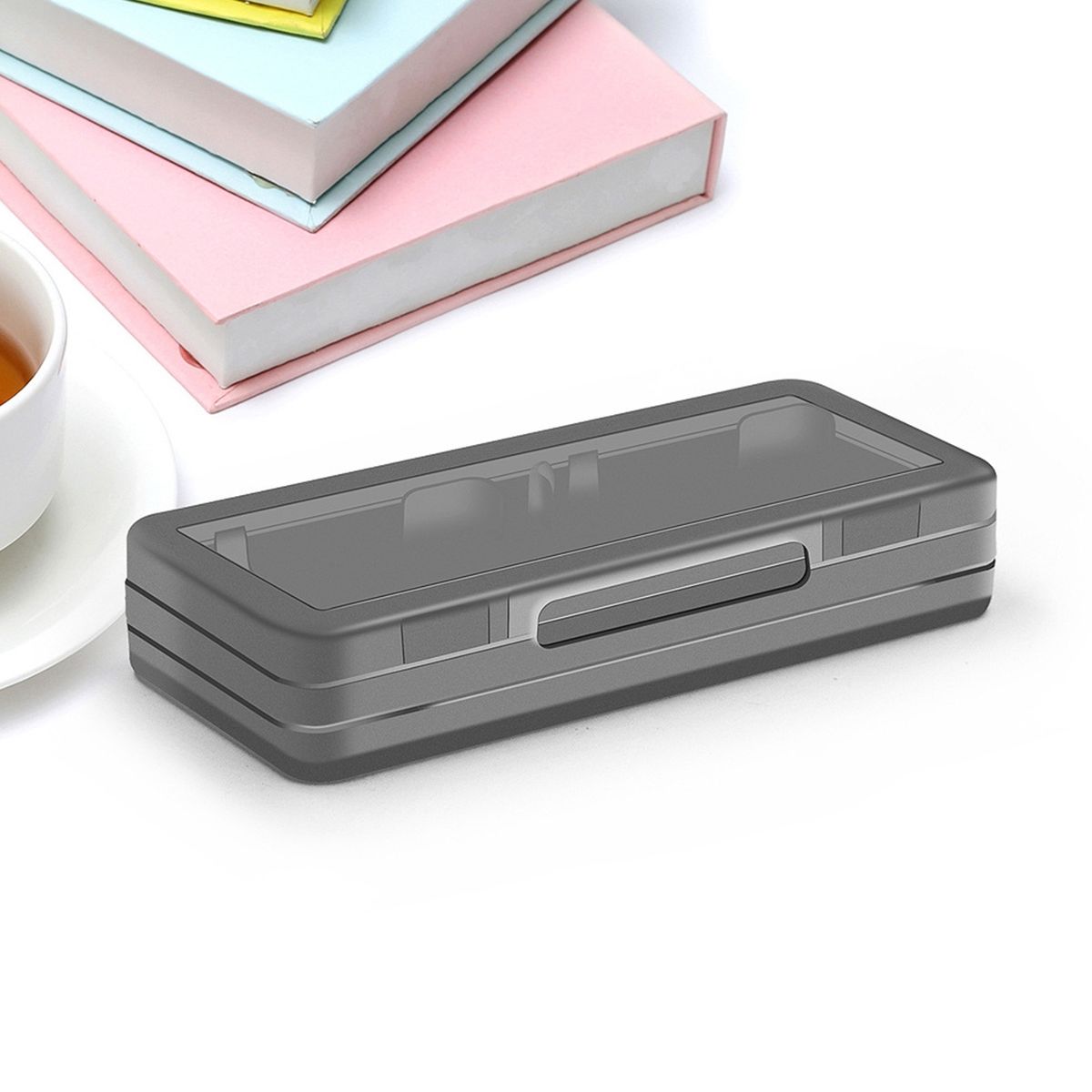 Game Card Box   Game Card Box Organizer Grey
