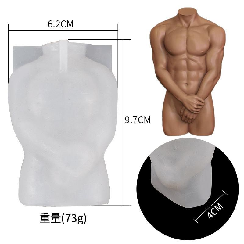 DIY Silicone Body Candle Mold 3D Body Silicone Resin Casting Mold Candle Wax Epoxy Make Soap Mould Craft home decoration supplie